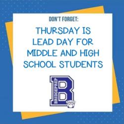 Middle and High School Lead Day!